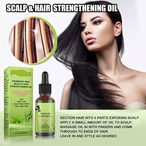 Mint Hair Nourishing Liquid Hair Dense Long Liquid Scalp Hair Care Smooth Dry Frizz Strong Hair 59Ml Deep Conditioner Natural Hair Chocolate (White, One Size) #TOP4