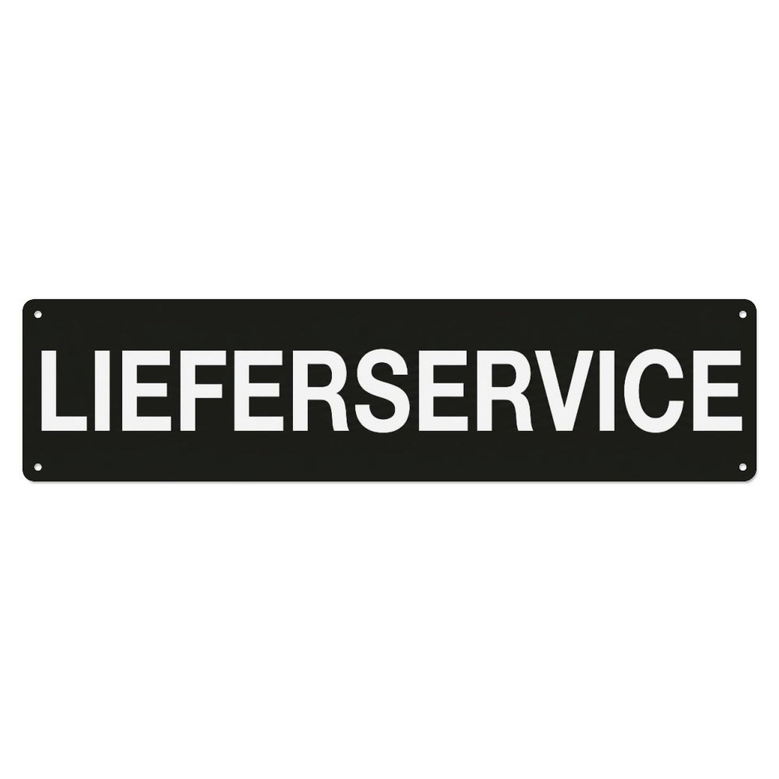 Metal Tin Sign Lieferservice Order Now Available