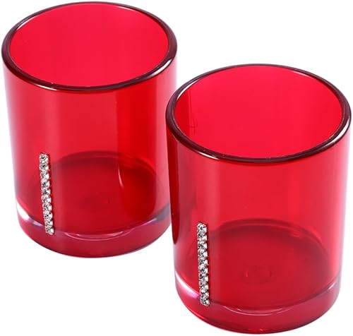 Miniatura 2 de Qukaim Juego de accesorios de baño, 5 piezas, 2 vasos para cepillos de dientes, 1 soporte para cepillos de dientes, 1 jabonera, 1 dispensador de