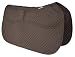ECP Western Saddle Pad All Purpose Diamond Quilted Cotton Therapeutic Contoured Correction Support Memory Foam Pockets for Riding Color Brown