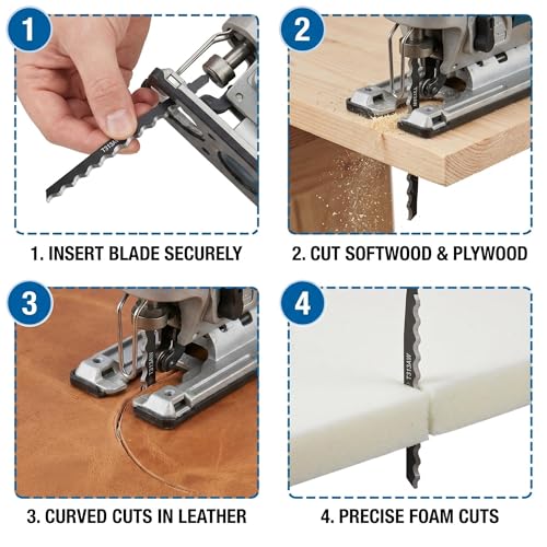 Tellfeel T313AW3 Knife Edge Jigsaw Blades