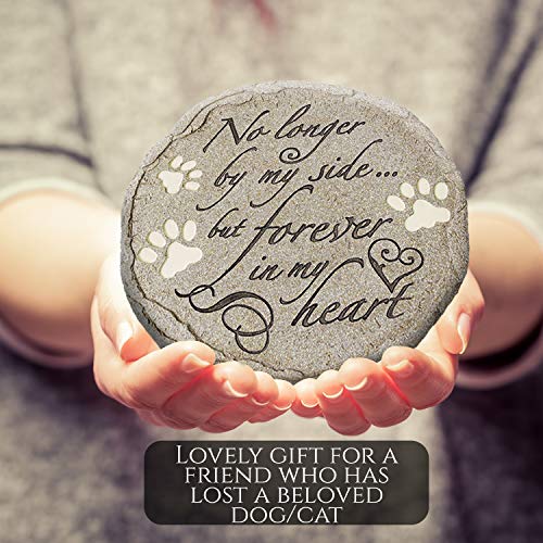 Orchid Valley Cat Or Dog Grave Marker Or Garden Memorial Stone. No Longer By My Side But Forever In My Heart, Rainbow Bridge Pet Memorial Gifts. Waterproof And Weatherproof Pet Plaque thumb #5