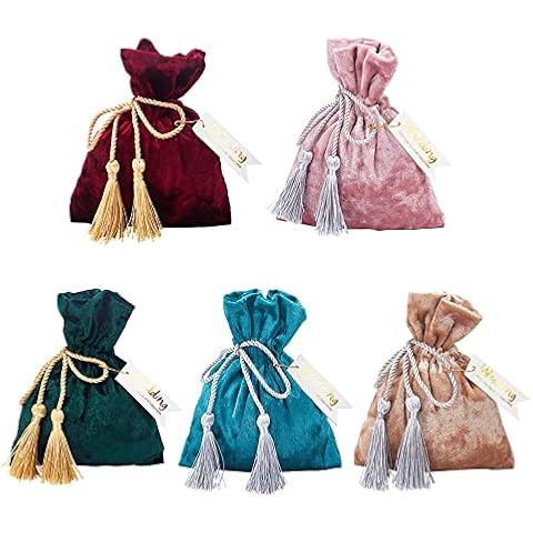 PH PandaHall Velvet Drawstring Gift Bags Cover