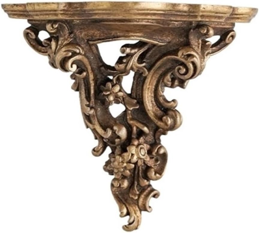 Candle Holder Resin Wall-Mounted Carved Candle Holder European Style Nostalgic Wall Decoration Shelf
