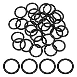 uxcell 100Pcs AS-114 O-Rings, Nitrile Rubber O-Rings 5/8" ID, 13/16" OD, 3/32" Width Round Sealing Gasket for Automotive Machine Plumbing Sealing Repair (70 Durometer, Black)