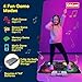 Kidzlane Electronic Dance Mat for Kids 8-12, Wireless Kids' Dance Pad with Bluetooth/AUX, Built-in Music, 5 Challenge Levels, 4 Modes - Interactive Toys for Children, Ages 6 and Up