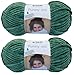Produktbild 2x100 Gramm Gründl Funny Uni Softgarn SB Pack Babygarn inkl. Anleitung für EIN Funny Bunny 27 Jungelgrün
