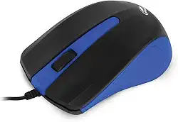 Mouse USB C3Tech MS-20BL Azul - Compatível com PC e Mac Resoluções até 1000 DPI Com cabo de 115cm Sensor óptico