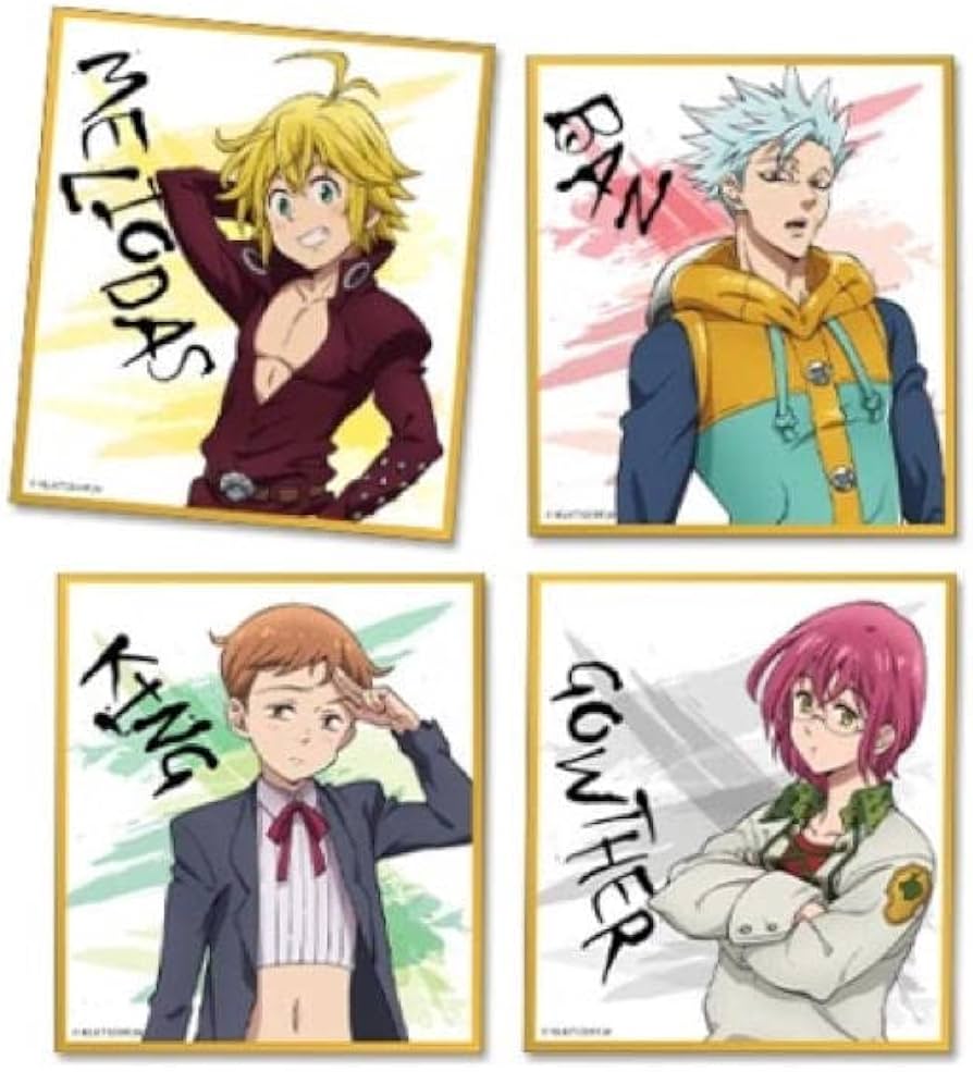 Amazon.co.jp: 七つの大罪 ミニ色紙4枚 : 文房具・オフィス用品