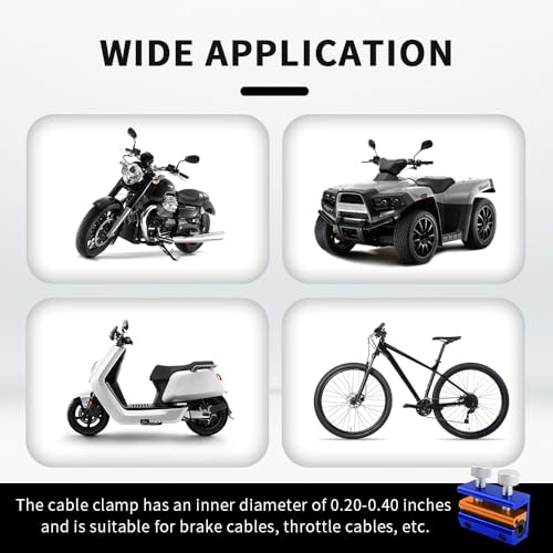 Image of Double-Headed Motorcycle Cable Luber Tool for Brake Cable Lubrication,Cable Lube Dispenser Motorcycle Tools for Motorcycles Bicycle Scooter,Universal Motorcycle Tools Cable Lube (Sky Blue)