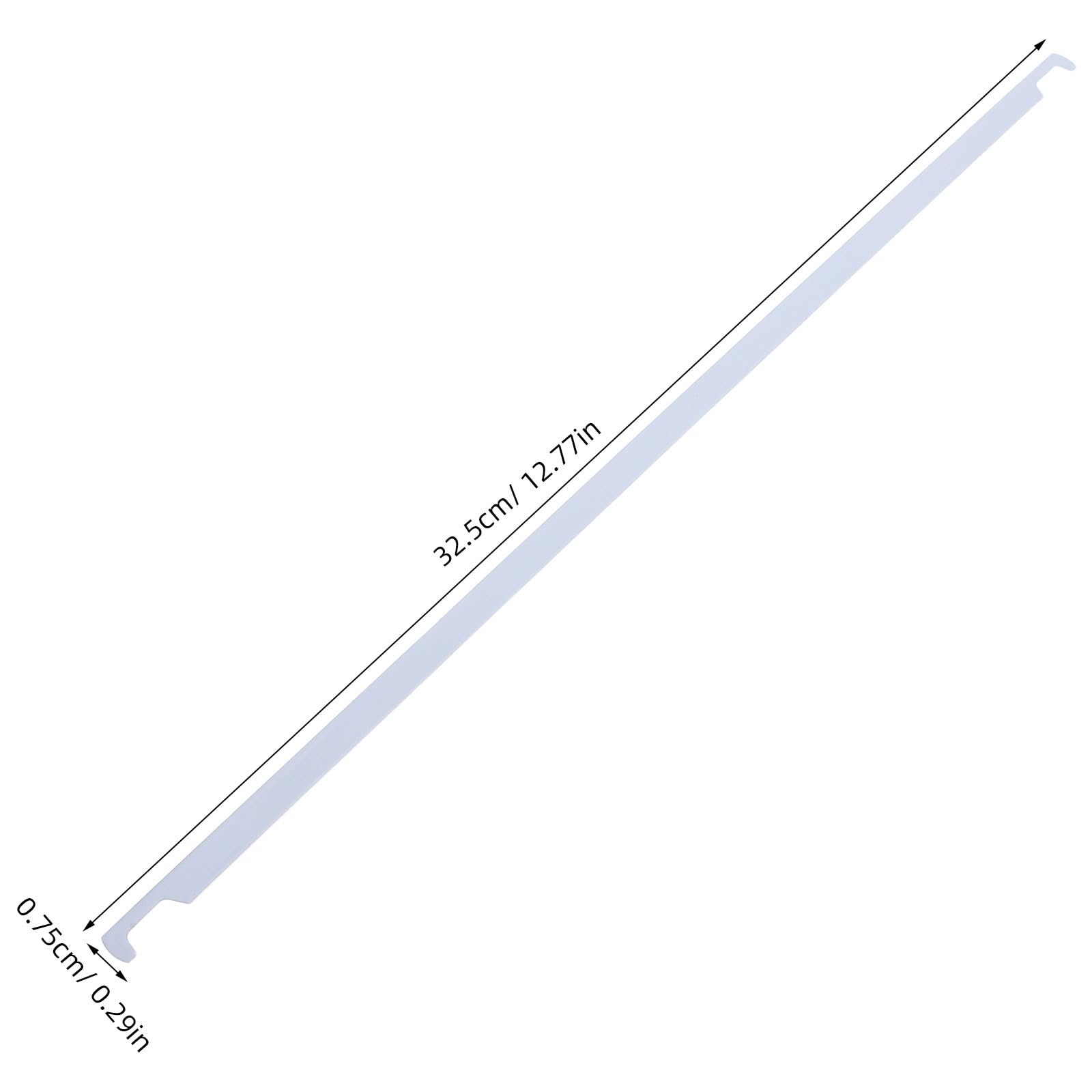 Riel para Archivos Colgantes de Metal Blanco 32,5cm 50 Piezas