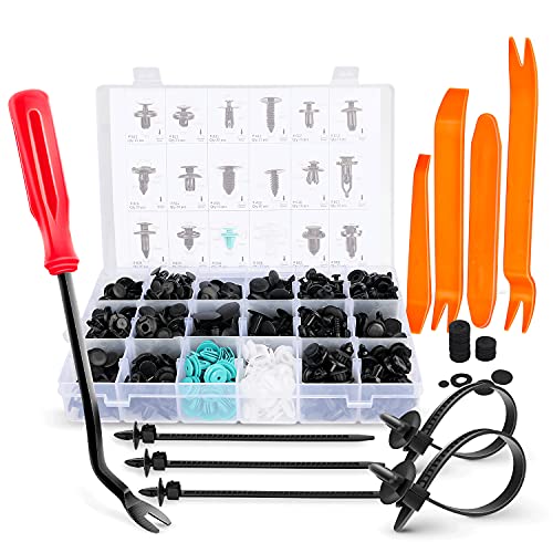 GOOACC - GRC-34 Clipes de rebite com 18 tamanhos mais populares Rebites de pino automático para Benz