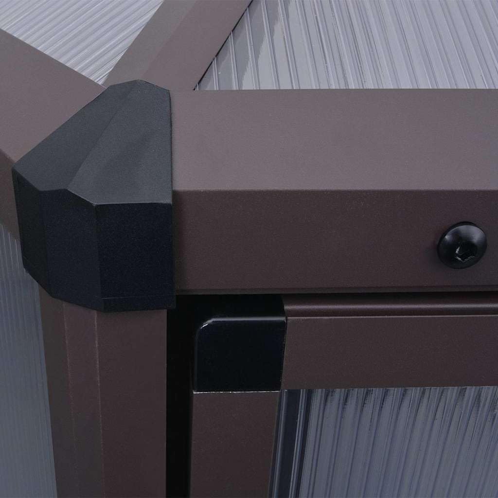 Aluminiowa szklarnia z poliwęglanu 240 x 211 x 232 cm dla roślin