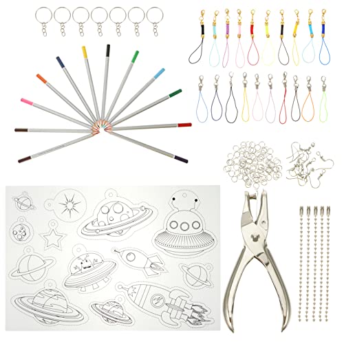 Plastique Thermorétractable NUOBESTY : Kit Rétractable DIY pour Création de Bijoux Unique