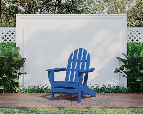 POLYWOOD AD4030PB Classic Outdoor Adirondack Chair, Pacific Blue by Polywood - Image 2