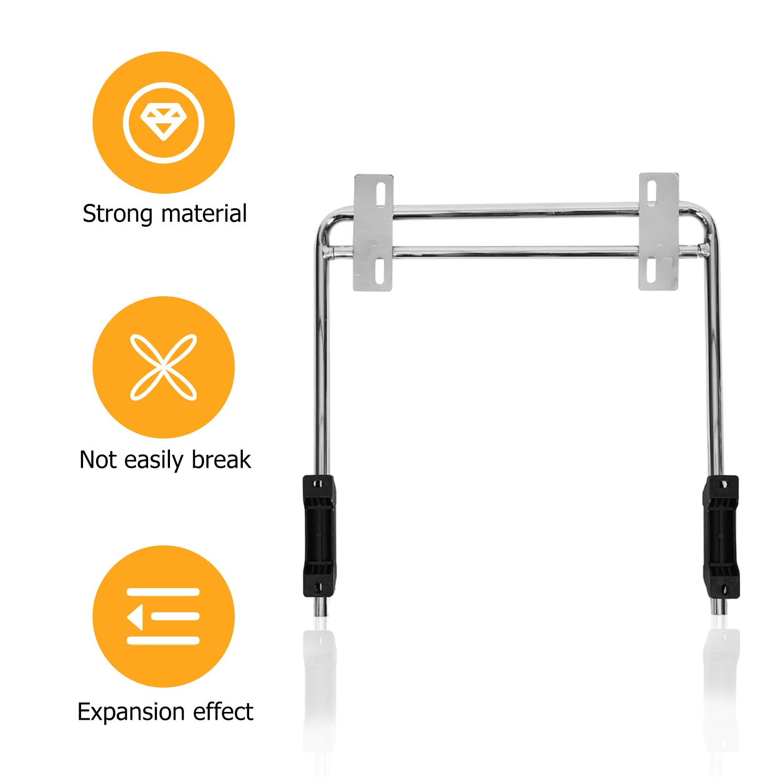 Reposapiés para Silla de Oficina de Hierro Plata, Accesorio Retráctil para Relajación de Piernas, Adecuado para Uso en Casa y Oficina