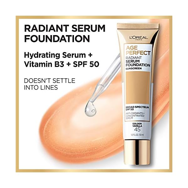LOreal-Paris-Age-Perfect-Radiant-Serum-Foundation-with-SPF-50-Ivory-1-Ounce L'Oreal Paris Age Perfect Radiant Serum Foundation with SPF 50, Ivory, 1 fl. oz.