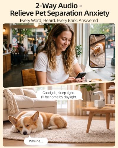 Genie S 2 5K Pet Dog Cat Camera No Subscription Required Built in 64GB Storage Phone APP - image 2