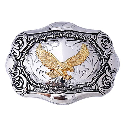 Soar-leap Native American Bald Eagle Belt Buckle Western Cowboy Heavy Belt Buckle