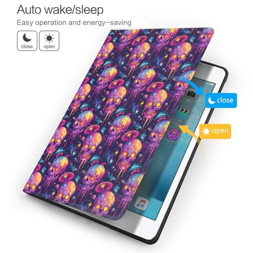 Étui pour iPad 10.2 tête de mort colorée - Housse folio pour iPad 9e/8e/7e génération - 3