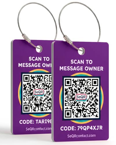 Image of Smart Luggage Tags | Privacy QR Code Luggage Tag for Travel Suitcases