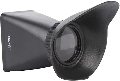 Miniatura 4 de Visor de zoom de cámara, accesorio de lente 2.8X pantalla LCD con capucha extensor de parasol para Canon para Nikon para Sony (V1 Plug)