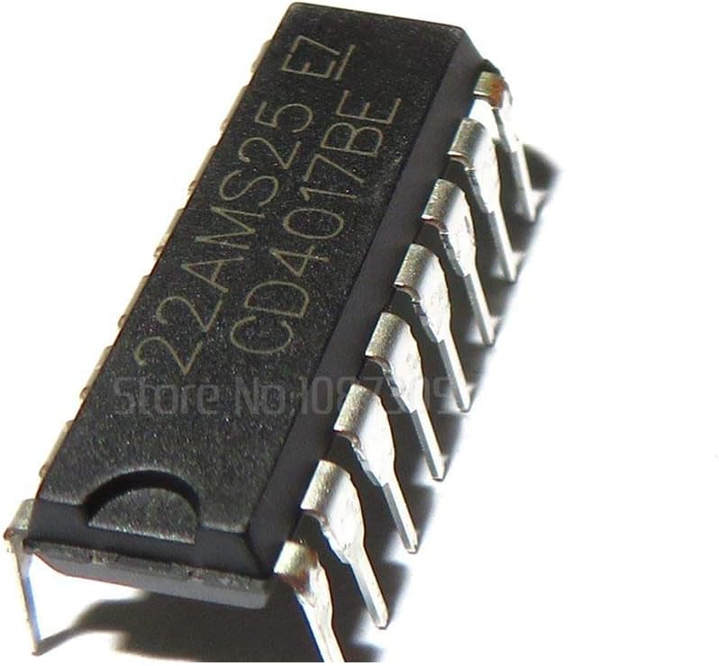 Texas Instruments CD4017 CD4017BE CMOS Decade Counter with 10 Decoded Outputs DIP16 10 Pieces