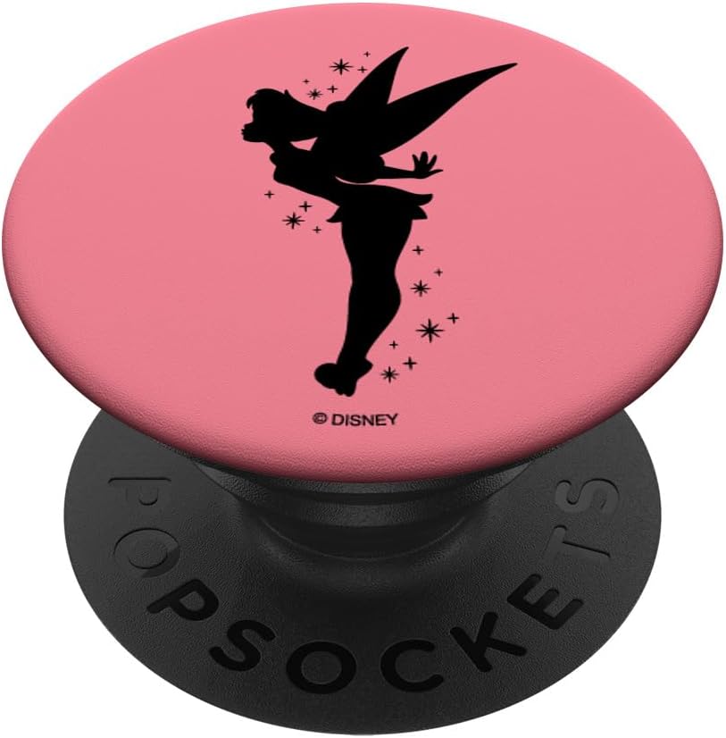 Disney Peter Pan Tinker Bell Pixie Dust Silhouette Pink PopSockets MagSafe PopGrip for iPhone