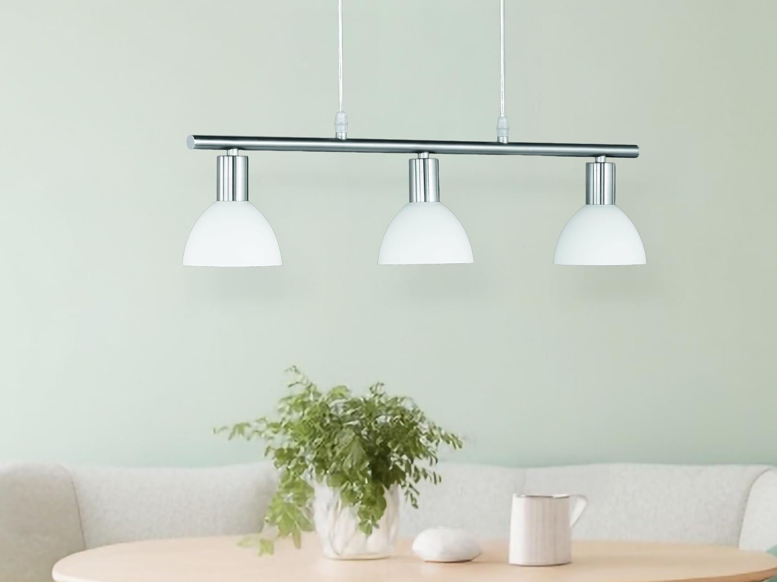 Luz colgante, de 3 x E14/40W, ajustable en altura