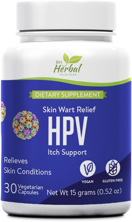HPV Skin Wart Relief & Itch Support Herbal Supplement for Skin Health HPV Skin Wart Relief & Itch Support Herbal Supplement for Skin Health