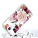 Galaxy S4 Case,Samsung Galaxy S4 Case with Flower,LUOLNH Slim Shockproof Clear Floral Pattern Soft Flexible TPU Back Cover for Samsung Galaxy S4 I9500 I9505 (Purple)