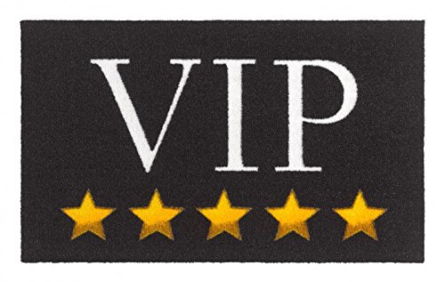 Paillasson décoratif d'entrée tapis de sol polyamide 50x70 cm VIP