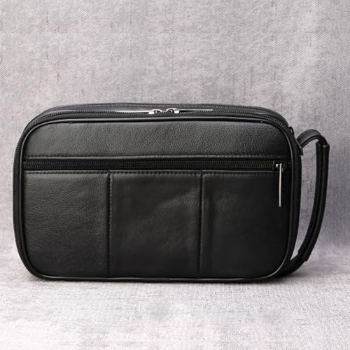 Image of Leather Clutch Purse Wallet Men Wrist Bag
