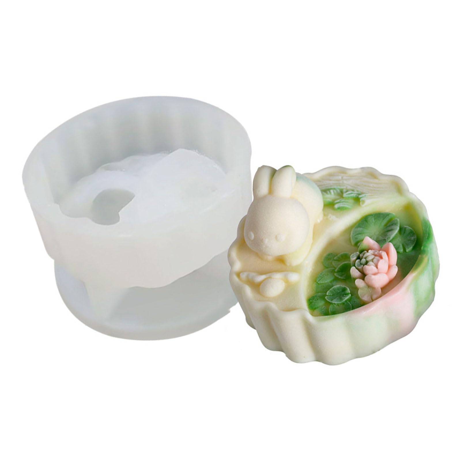 Practical Design Kitchen Gadget Stamp Handheld Rabbit Embosser Pastry Mold