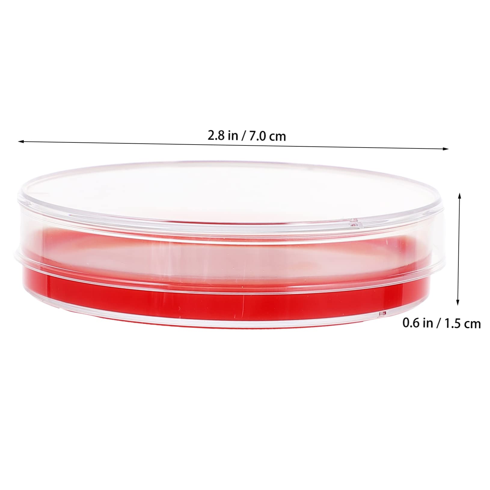 2 Series Medio De Agar Placa De Agar Nutritivo Equipo De Laboratorio Placas De Agar Prevertido Placa De Petri De Laboratorio Educación Física Rojo 10 Piezas*2