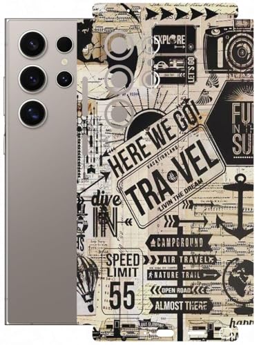 Image of AtOdds - Full Body Back Screen Guard Protector Film - Lamination Wrap Skin Sticker Compatible with Samsung Galaxy S24 Ultra | Scratchproof Matte Finish (Explore)