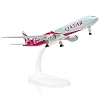 boeing777-300ER Qatar 1/300 Diecast Metal Airplane Model with Stand Alloy Aircraft Kit for Aviation Enthusiasts Gifts, Desktop Display Decorations (World Cup2022)