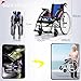 Lightweight Wheelchairs for Adults with Handbrakes, Transport Chairs Folding with With Swing Away Footrests And Flip-Back Arms, Compact Portable Sports Wheelchair 350Lbs Foldable, 16.5