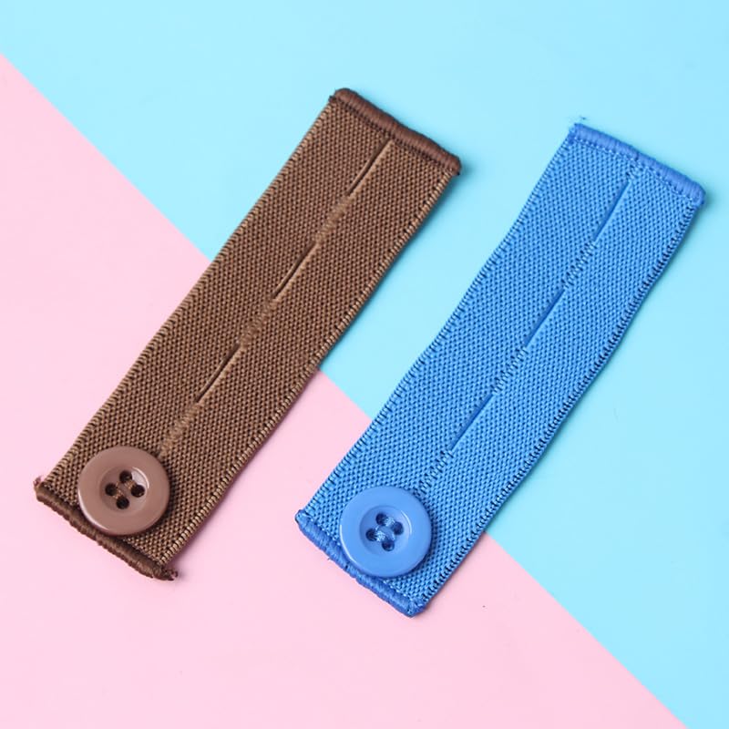 Ximimark 6 pcs Adjustable Elastic Waist Extension Belt for Men and Women - Perfect for Jeans and Pants - Provides Comfortable Fit and Easy Adjustability4