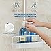 HomeHelper Rustproof Shower Caddy Corner Organizer for Bathroom, 4 Tier Bathtub Shower Storage Organizer with Tension Pole for Shampoo Holder, 56 to 114 Inch, White