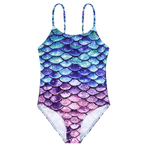 Image of Zando Toddler Swimsuit Girl Size 6M-8Y - Cute Ruffle Sling Adjustable Baby Girl Bathing Suit Kids Swimwear for Beach Wear