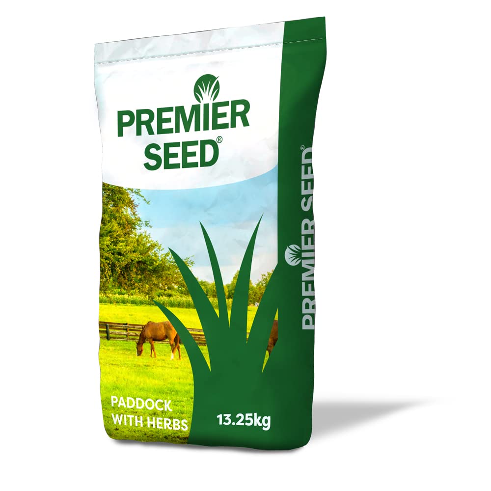 Premier SeedPaddock Grass Seed with Herbs, 1 Acre Pack - 13.25kg