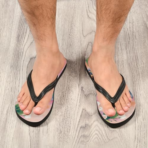 Bird Flowers Spring Peach Blossom Flip Flop Beach Summer Casual Sandal for Women & Men Shower Shoes 208611324