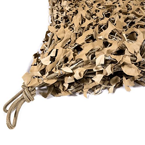 CamoSystems Premium Series Camouflage Military Spec Net with Mesh Netting Attached, Small, 9'10" x 9'10", Desert - Light Tan/Tan by CamoSystems - Image 3