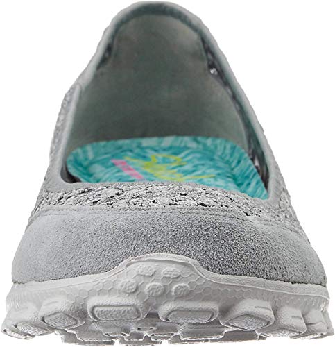 Skechers Sport Women's EZ Flex 2 Flighty Flat, Grey, 9 M US