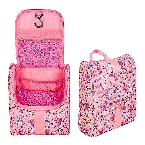 Cute-Cartoon-Hanging-Kids-Toiletry-Bag-Children-Travel-Cosmetic-Makeup-Organizer-Wash-Bag-Shower-bag-Over-Night-Bag-Camping-Shaving-Kit-Bag-for-Boys-GirlsFairy
