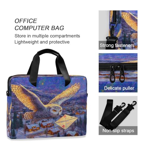 Maletín para laptop ALAZA Snow Owl 15.7x11.8 pulg miniatura 5