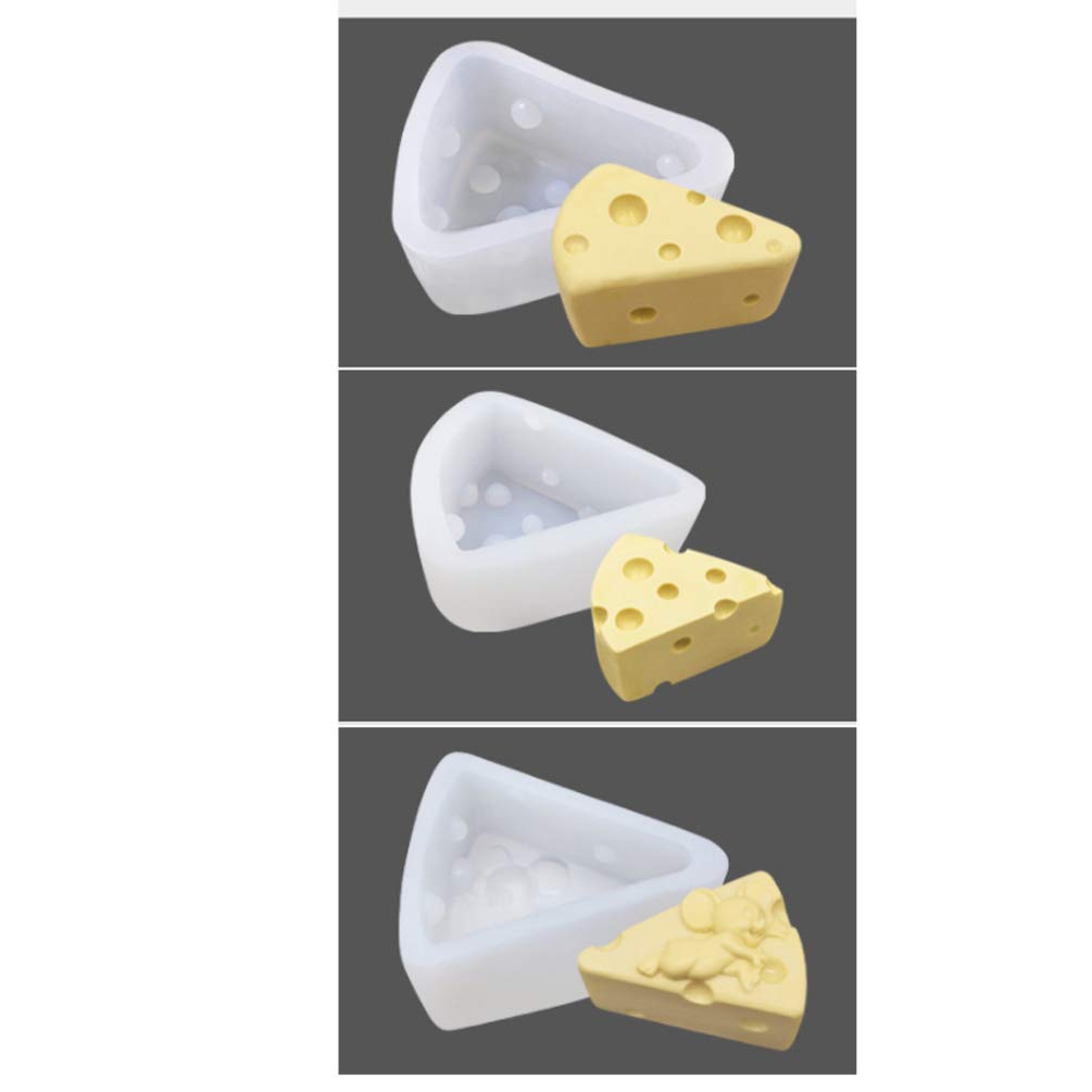 DOITOOL 1pc Silicone Cheese Mold for Creative Baking Non-stick Fondant Cake Mould for Homemade Chocolates Candies and Biscuits Baking Tool for Home and