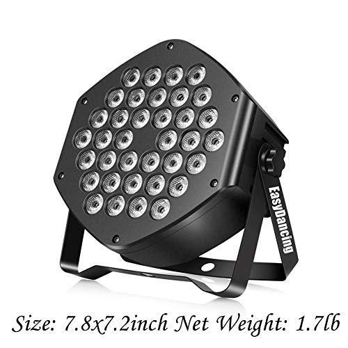 Par Lighting For Stage, 36X1W Led Rgb 7 Channel With Remote For Dj Ktv Disco Party (4 Pcs) #TOP1