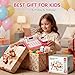 STACTCUTE 49Pcs Cash Register Toy Set for Kids, Pretend Play Grocery Store Cashier Playset with Conveyor Belt, Scanner, Weighing Scale, Calculator & Microphone, Toys Gift for Toddlers Ages 3-8 (Pink)